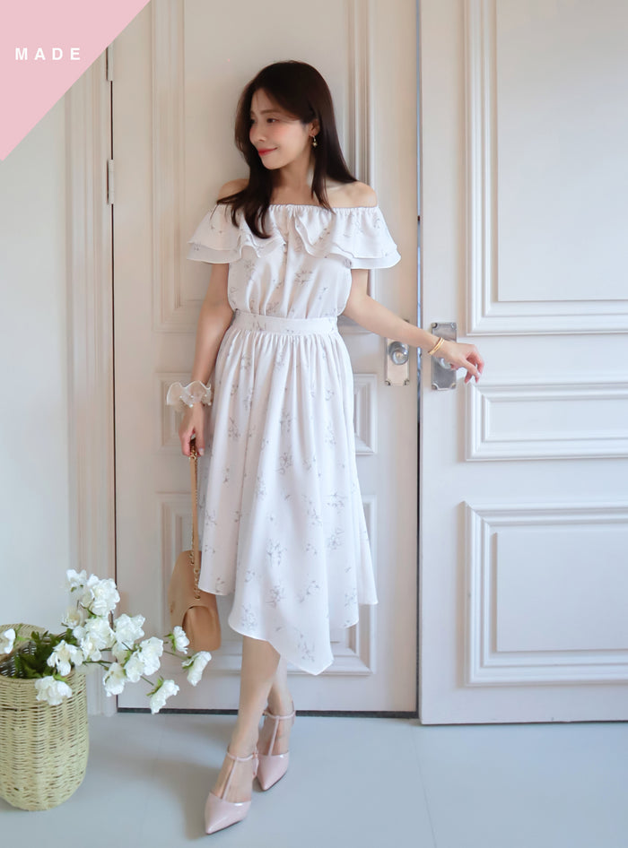 < M A D E > Blooming Flare Irregular Skirt