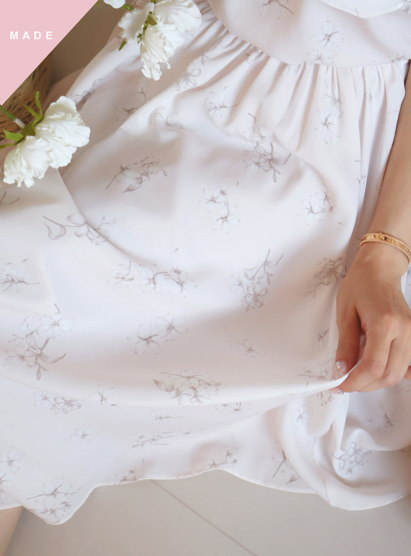 < M A D E > Blooming Flare Irregular Skirt