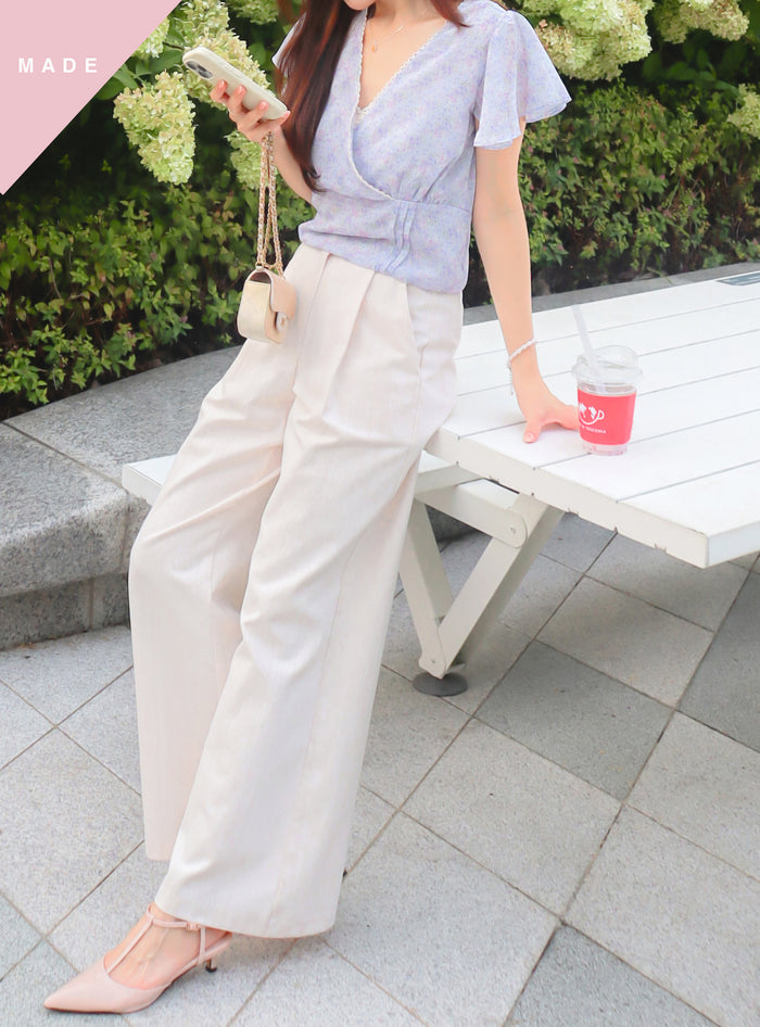 < M A D E > Uwashed Denim Slacks