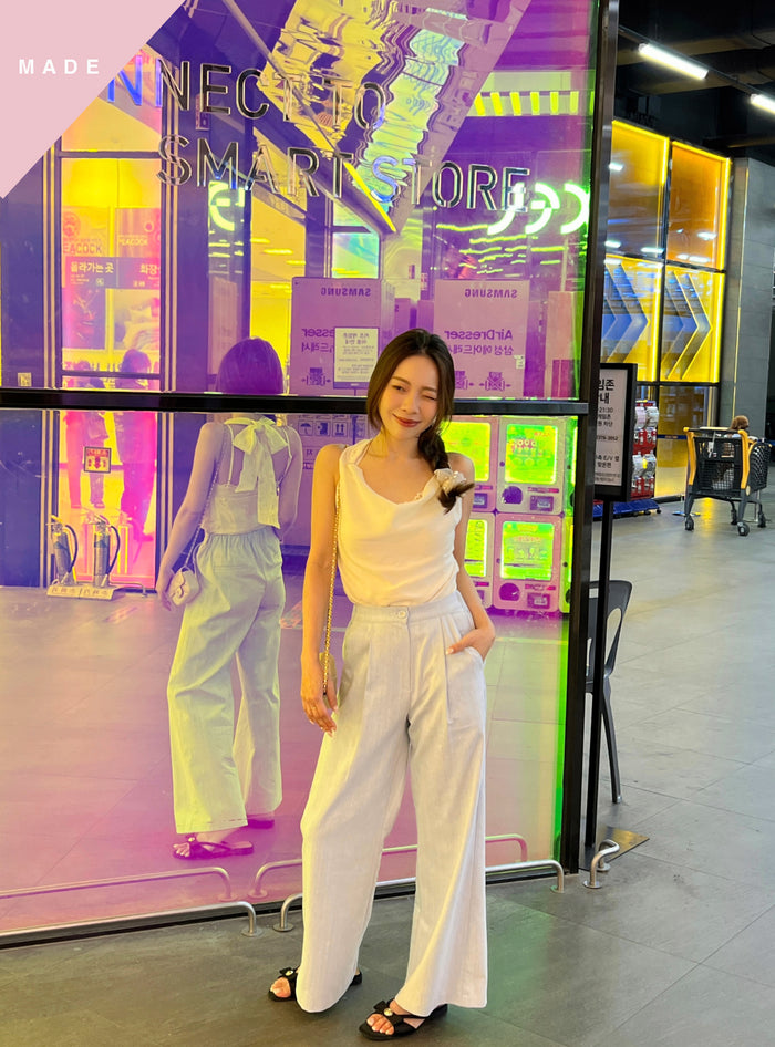 < M A D E > Uwashed Denim Slacks