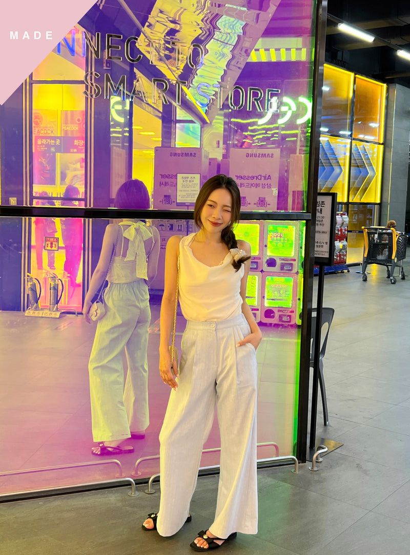 < M A D E > Uwashed Denim Slacks