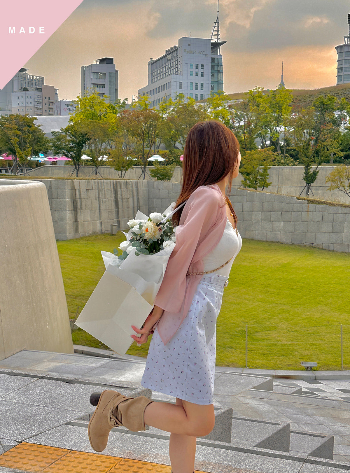 < M A D E > Gentle Airy Sheer Blazer