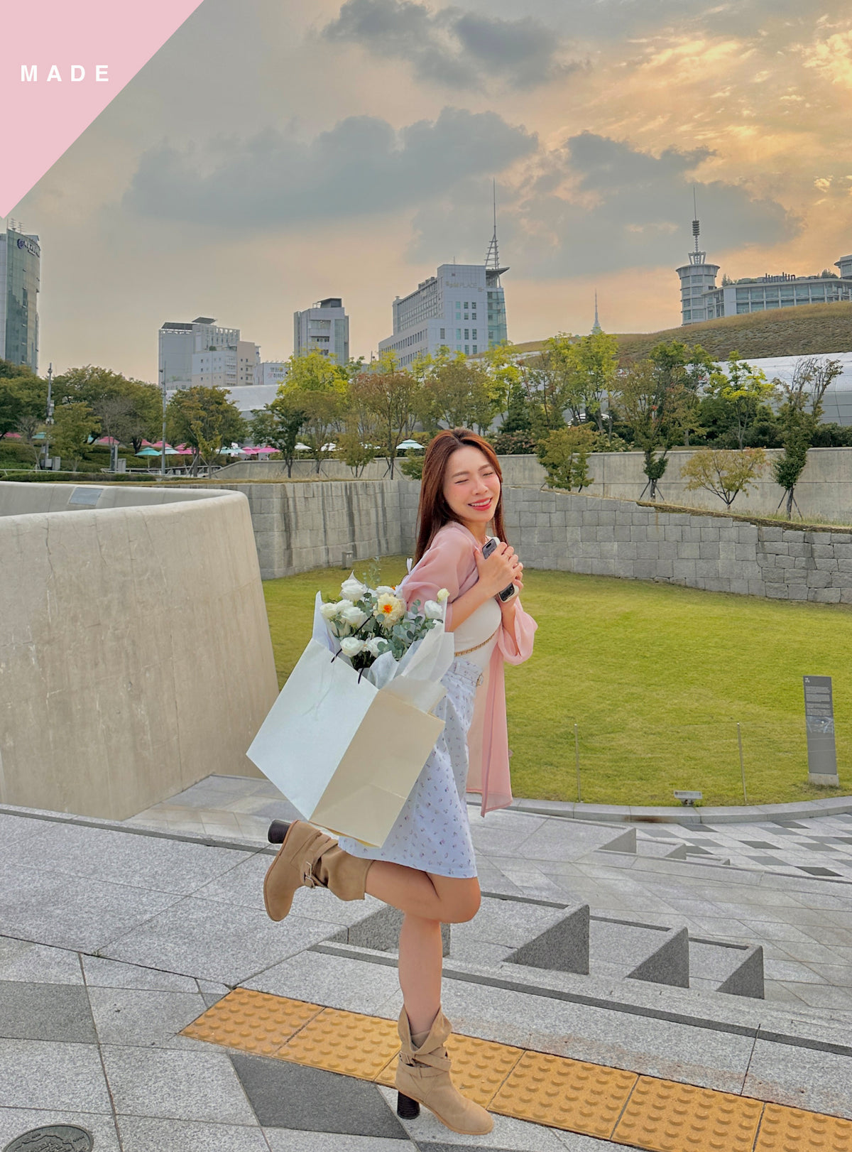 < M A D E > Gentle Airy Sheer Blazer