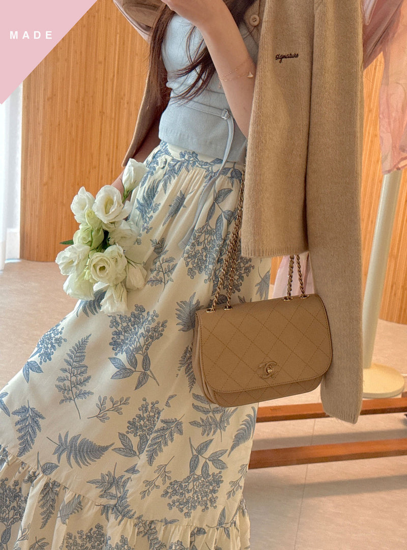 < M A D E > Botanica Sketch Long Skirt