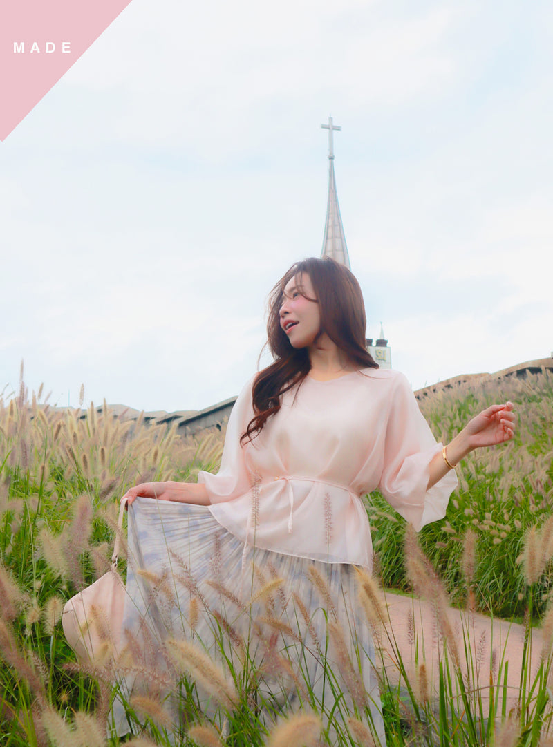 < M A D E > Breezing Organza Sheer Blouse