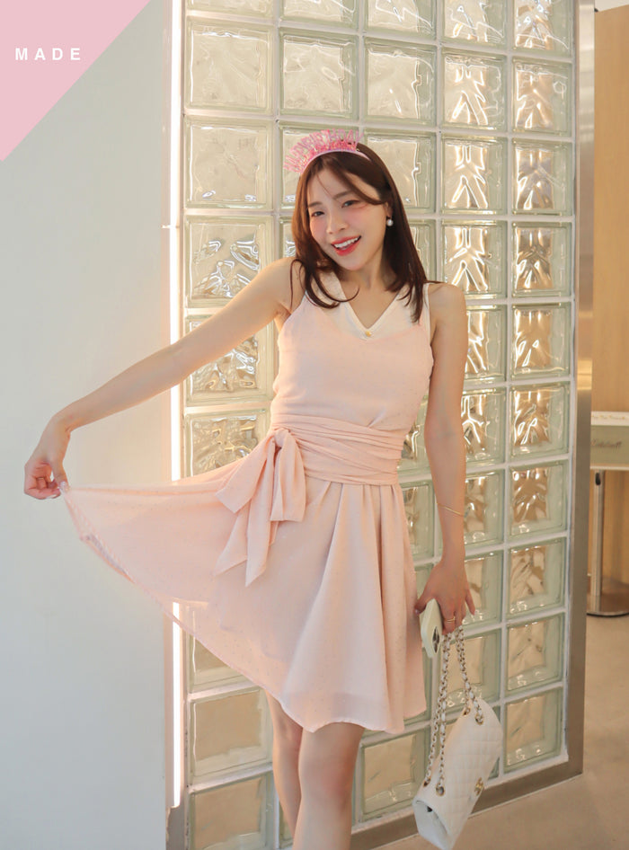 < M A D E > Foil Dotted One-piece