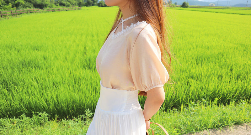 < M A D E > The Lilac Rivers Long Skirt