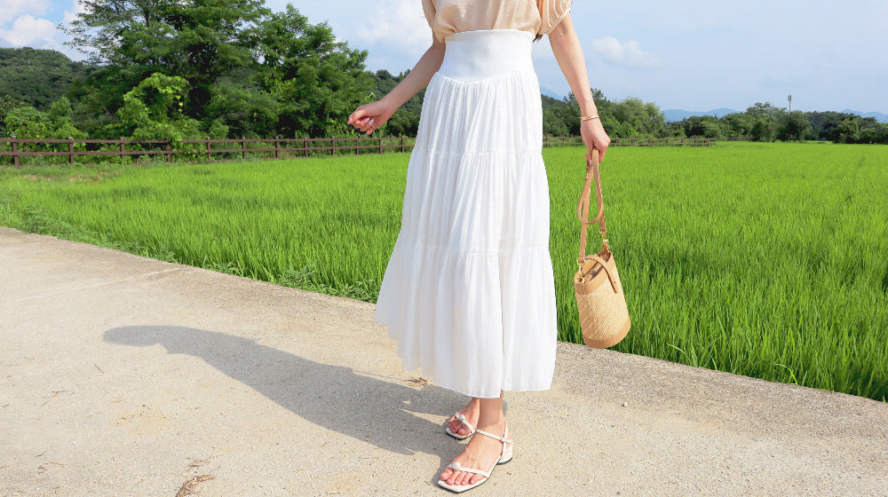 < M A D E > The Lilac Rivers Long Skirt