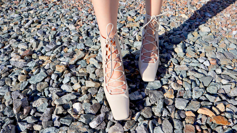 Ballerina Lace-up Boots