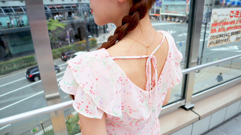 < M A D E > The Roseate Moment Chiffon Top