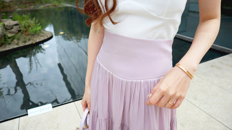 < M A D E > The Lilac Rivers Long Skirt