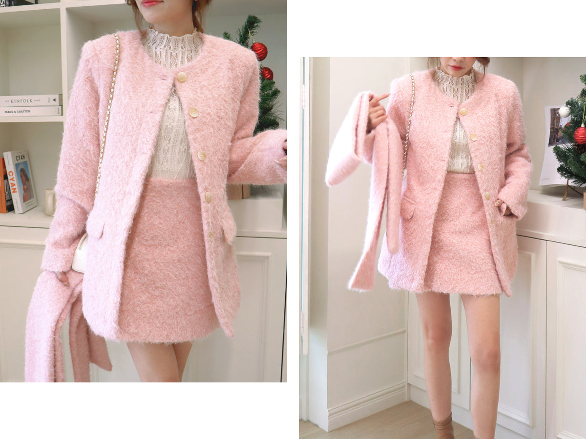 Bubble Gum Fluffy Blazer