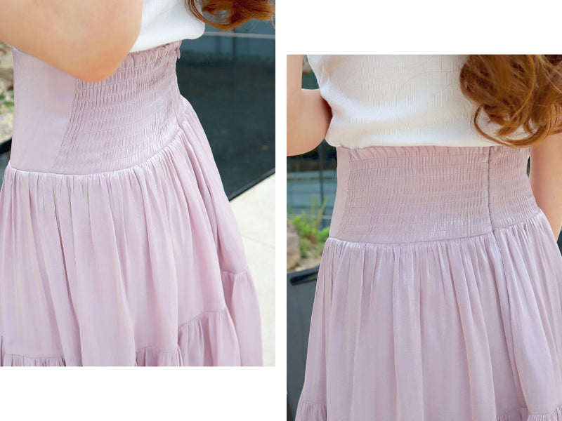 < M A D E > The Lilac Rivers Long Skirt