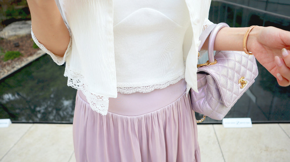 < M A D E > The Lilac Rivers Long Skirt