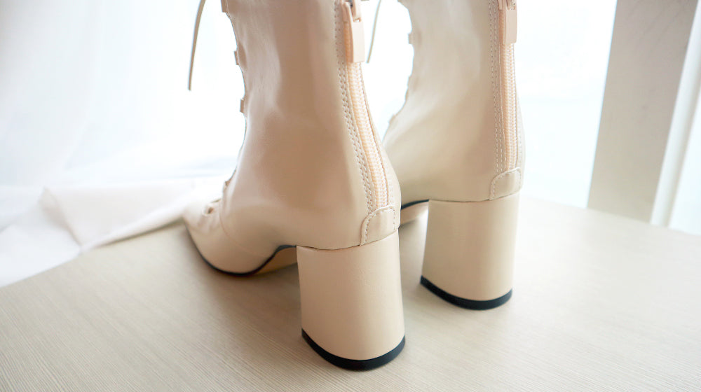 Ballerina Lace-up Boots