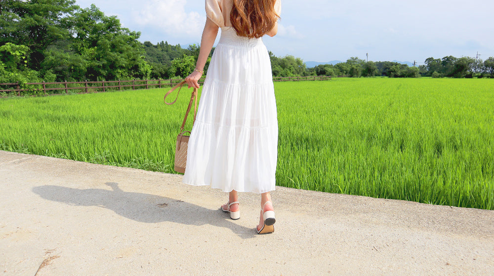 < M A D E > The Lilac Rivers Long Skirt