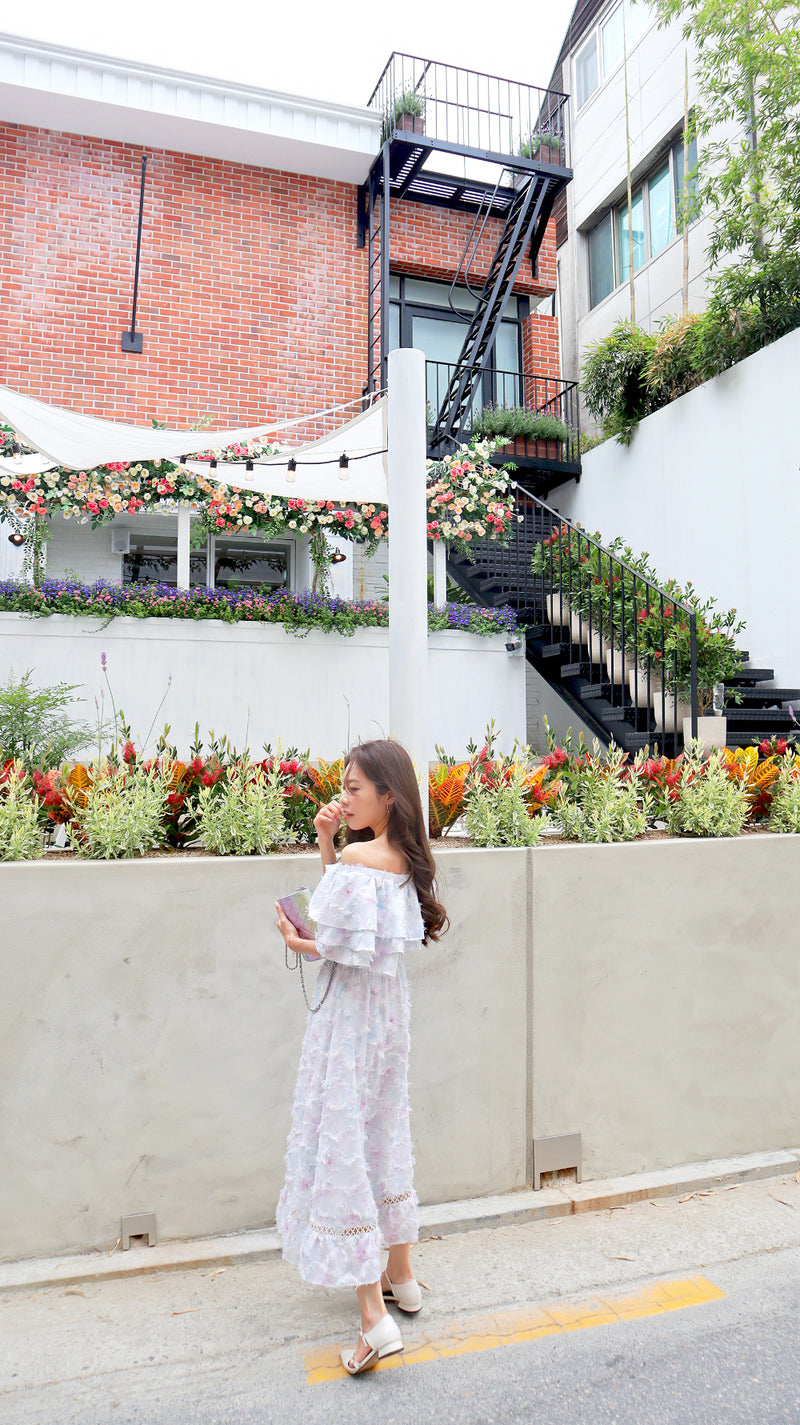 < M A D E > An Ethereal Pigment Long Dress