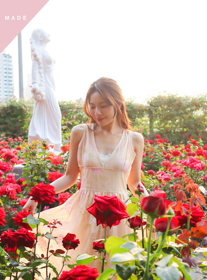 < M A D E > The Hydrangea Garden Dress