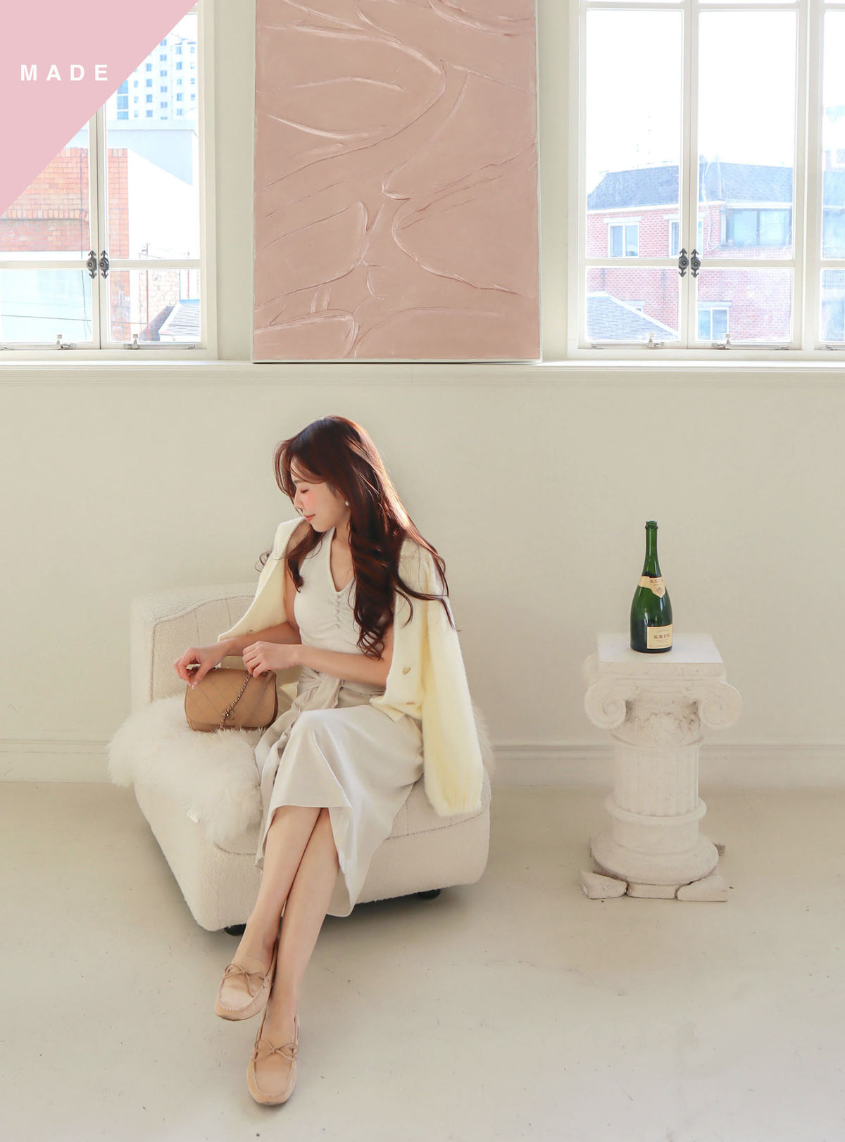 < M A D E > Pepper Mojito Jersey Skirt