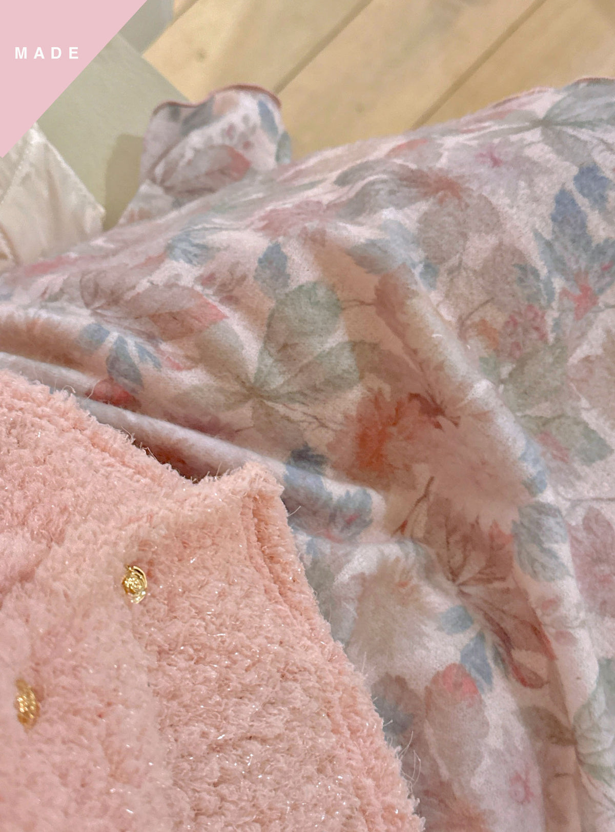 < M A D E > Precious Paint Fleece Skirt